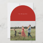 アーチグローリーハンド – レタリングホリデーフォトカード 招待状 (裏面)