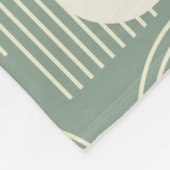 アーチコンテンポラリーラインアートのセージパーソナライズされた写真 フリースブランケット (角)