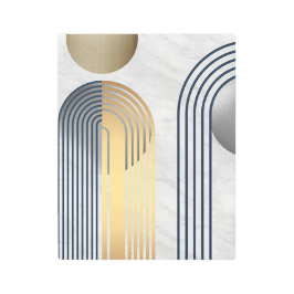 「アーチコンテンポラリー型のストライプ」 メタルプリント