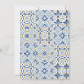 アーチシトラスレモンアマルフィポジターノカップルシャワー 招待状 (裏面)