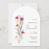 アーチシンプルフローラマザーズデイブランチ 招待状 (正面)