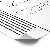 アーチシンプルミニマルリングや輪温結婚暖徴候 ポスター (角)