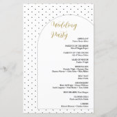 アーチスクミニマルリプト文字結婚式 プログラム (裏面)