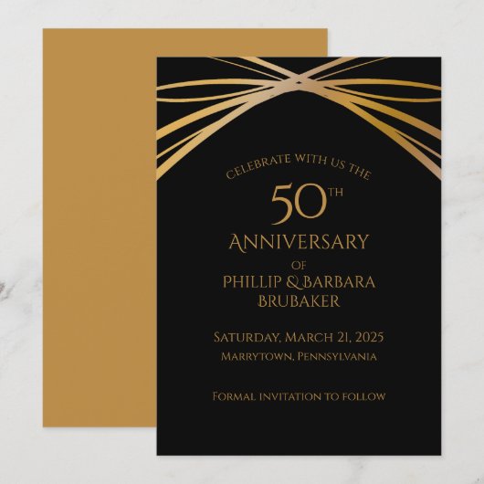 アーチスタイリッシュゴールデン50周年保存日 セーブザデート (正面/裏面)