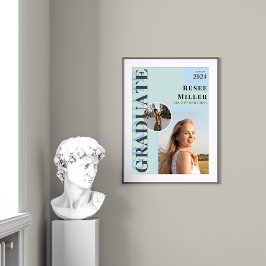 アーチスタイリッシュト写真卒業記念 ポスター