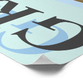 アーチスタイリッシュト写真卒業記念 ポスター (角)