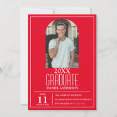 アーチスタイリッシュフォト卒業招待状 招待状 (正面)