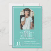 アーチスタイリッシュフォト卒業招待状 招待状 (正面)