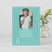 アーチスタイリッシュフォト卒業招待状 招待状 (スタンド正面)