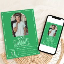 アーチスタイリッシュフォト卒業招待状