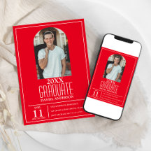 アーチスタイリッシュフォト卒業招待状