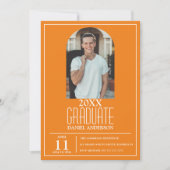 アーチスタイリッシュフォト卒業招待状 招待状 (正面)