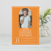 アーチスタイリッシュフォト卒業招待状 招待状 (スタンド正面)