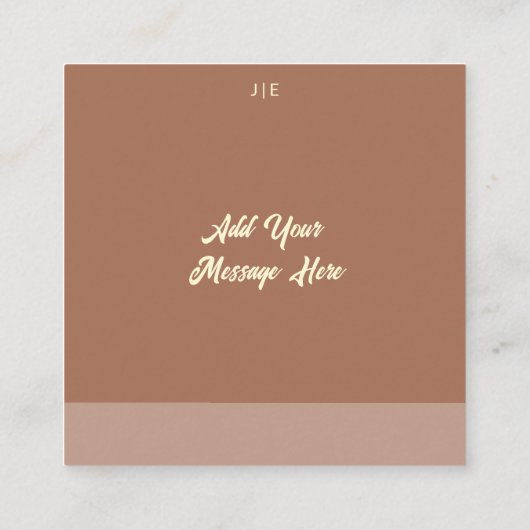 アーチスタイルのウェディングフラットサンクスカード エンクロージャーカード (裏面)