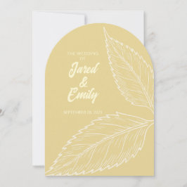 アーチスタイルの結婚式招待状 招待状