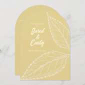 アーチスタイルの結婚式招待状 招待状 (正面/裏面)