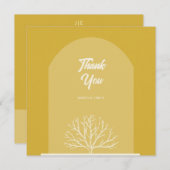 アーチスタイル結婚自然サンキューカード サンキューカード (正面/裏面)