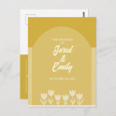 アーチスタイルQRコード結婚式招待状 ポストカード (正面/裏面)