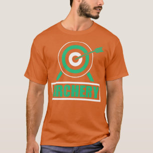 アーチスポーツ射手アーチェリーの矢と弓(14) Tシャツ
