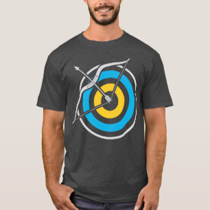 アーチスポーツ射手アーチェリーの矢と弓(17) Tシャツ