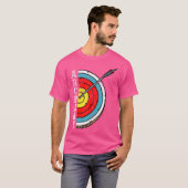 アーチスポーツ射手弓矢と弓 Tシャツ (正面フル)