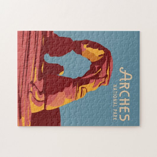 アーチス国立公園のお土産またはギフト ジグソーパズル (横)