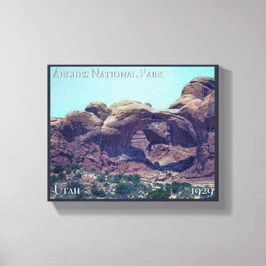 アーチス国立公園のポスター キャンバスプリント (正面)