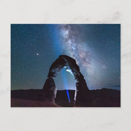 アーチス国立公園の夜MOAB ポストカード (正面)