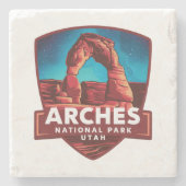 アーチス国立公園の魔法の夜 ストーンコースター (正面)