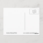 アーチス国立公園はがき ポストカード (裏面)