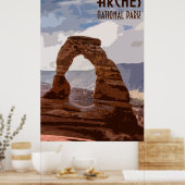 アーチス国立公園ヴィンテージポスター ポスター (キッチン)