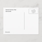 アーチス国立公園地図はがき ポストカード (裏面)