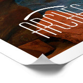 アーチス国立公園岩盤 ポスター (角)