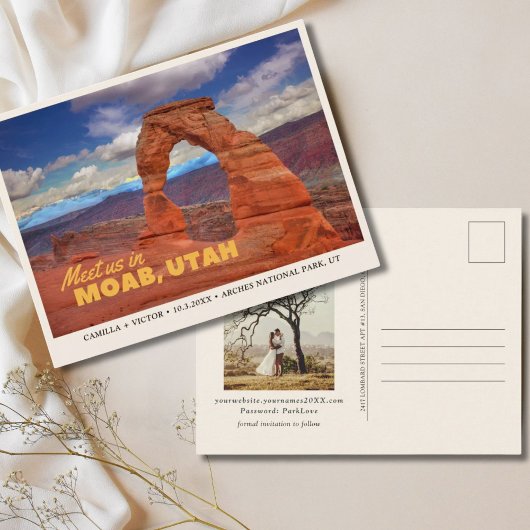 アーチス国立公園日付はがきを保存 ポストカード