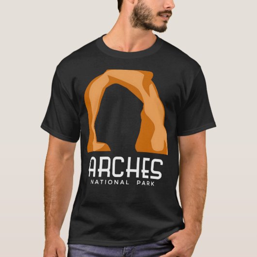 アーチス国立公園1929ムアブ・ユタ Tシャツ (正面)