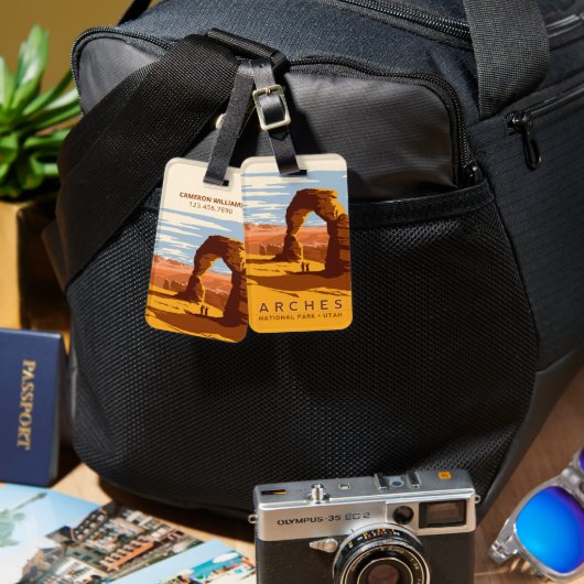 アーチス国立公園 | Utah ラゲッジタグ (正面&裏面)