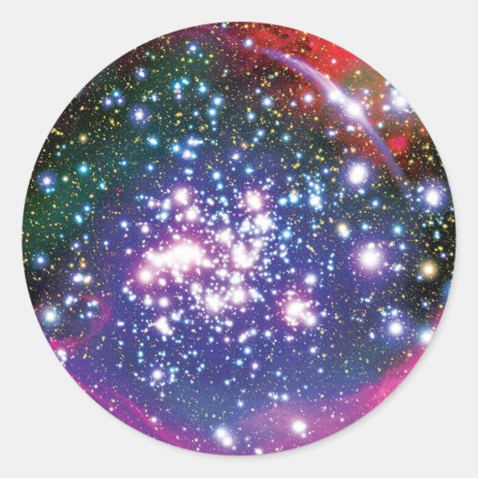 アーチス星団 カラフルアーティストのイメージ ラウンドシール (正面)