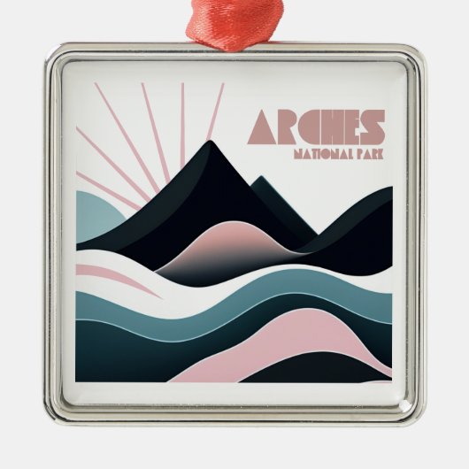 アーチズナショナルパークカラーヒルズ メタルオーナメント (正面)