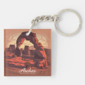 アーチズナショナルパークサンドストーン キーホルダー (裏面)