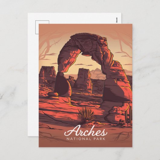 アーチズナショナルパークサンドストーン シーズンポストカード (正面/裏面)