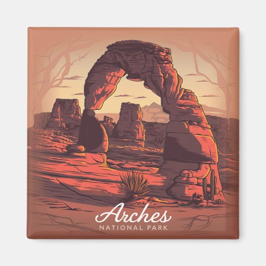 アーチズナショナルパークサンドストーン マグネット (正面)