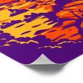 アーチズナショナルパークダブルアーチサンセットヴィンテージ ポスター (角)