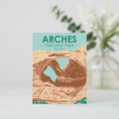 アーチズナショナルパークダブルアーチポストカード ポストカード (スタンド正面)