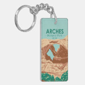 アーチズナショナルパークダブルアーチ キーホルダー (正面左)