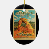 アーチズナショナルパークデリケートアーチヴィンテージ セラミックオーナメント (正面)