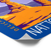 アーチズナショナルパークデリケートアーチヴィンテージ ポスター (角)