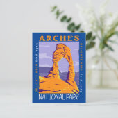 アーチズナショナルパークデリケートアーチヴィンテージ ポストカード (スタンド正面)