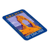 アーチズナショナルパークデリケートアーチヴィンテージ マグネット (右側)