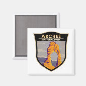 アーチズナショナルパークデリケートアーチヴィンテージ マグネット (正面/裏面)