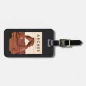 アーチズナショナルパークデリケートアーチヴィンテージ ラゲッジタグ (正面横)
